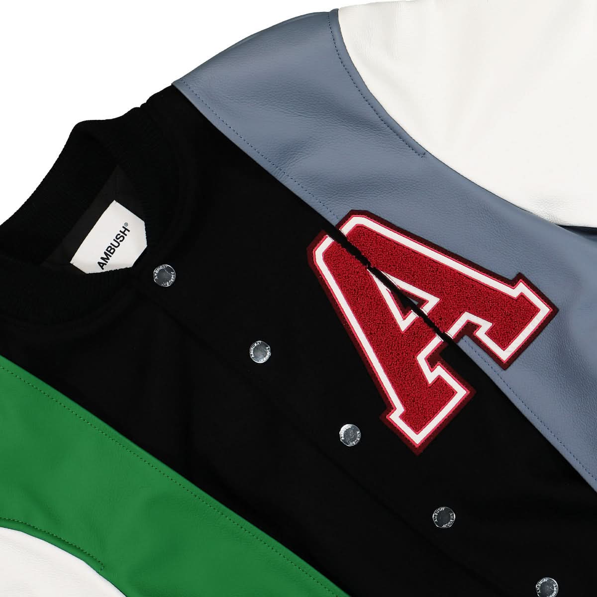 Ambush Double Layer Varsity Jacket Multicolor Detail view 4 | Gate