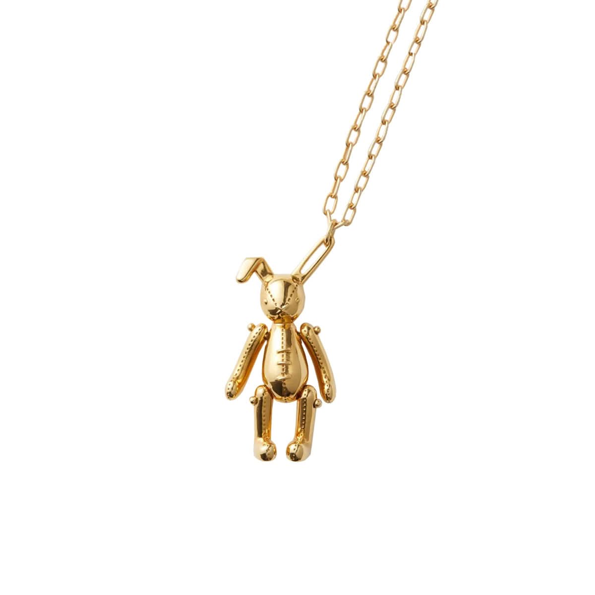 Ambush Bunny Charm Necklace Gold Detail view 1 | Gate