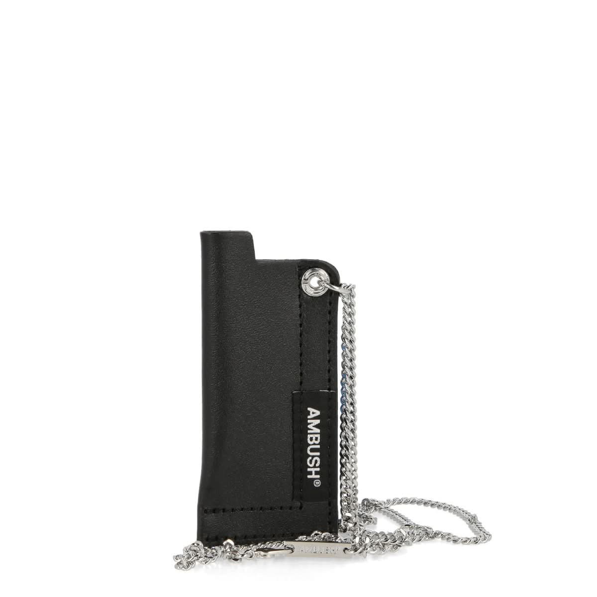 Ambush Leather Lighter Case Necklace Black Detail view 1 | Gate