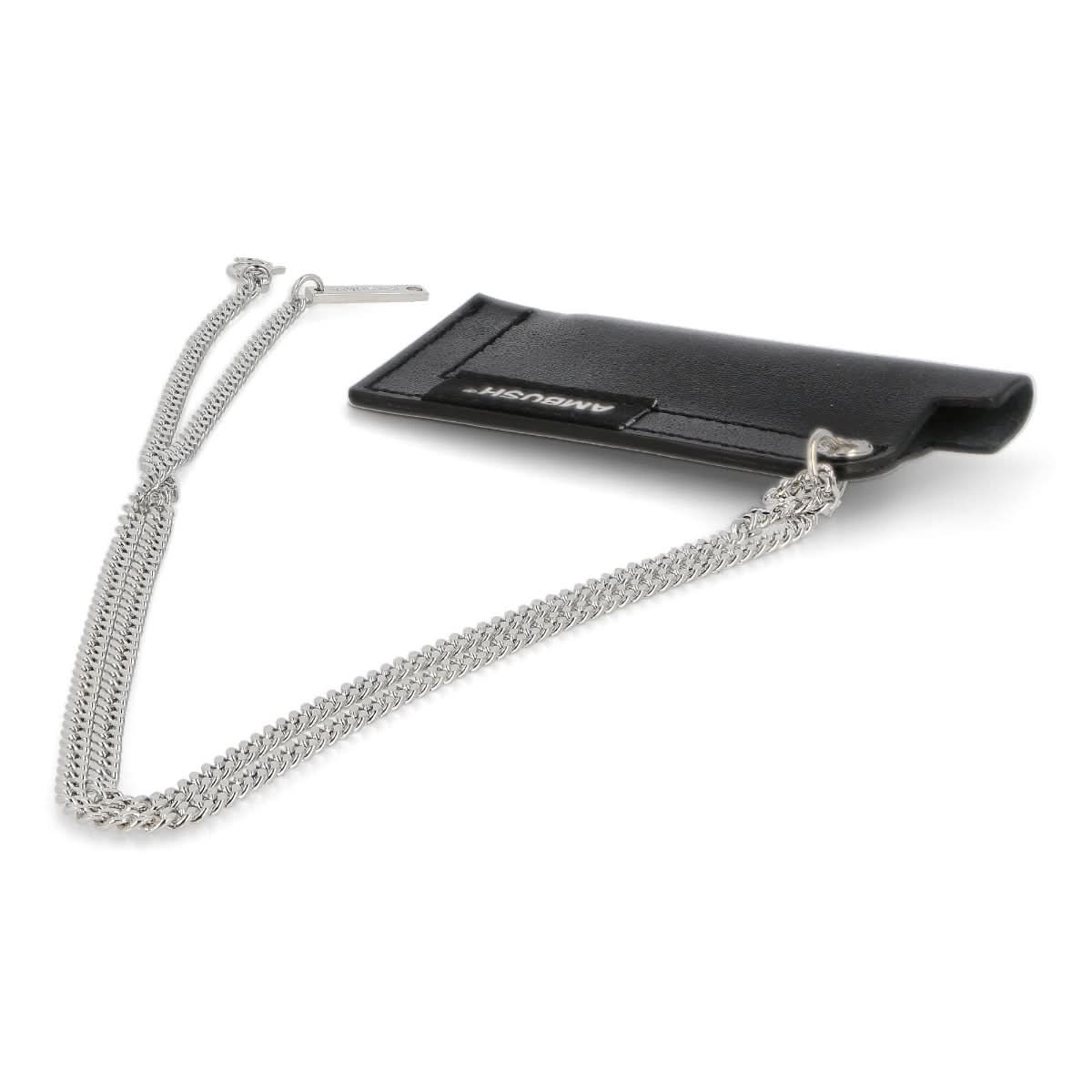 Ambush Leather Lighter Case Necklace Black Detail view 4 | Gate