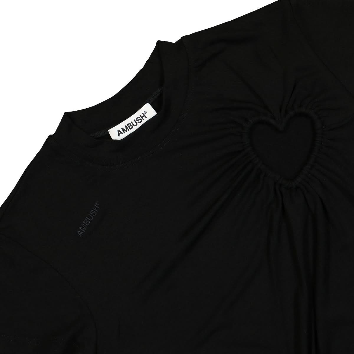 Ambush Cut Out Hearts T-Shirt Black Detail view 3 | Gate
