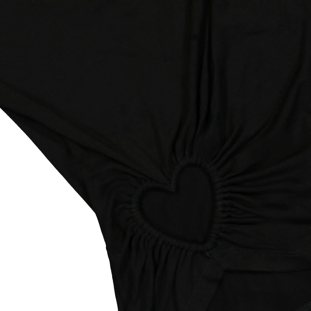 Ambush Cut Out Hearts T-Shirt Black Detail view 4 | Gate