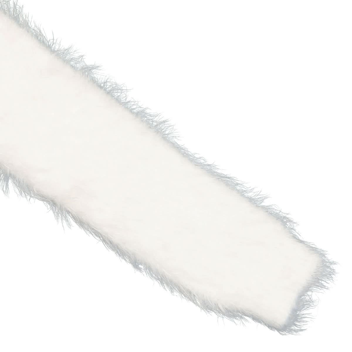 Ambush Fur Knit Crop Crew Neck White Detail view 4 | Gate