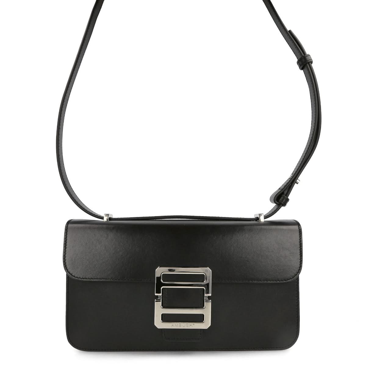 Ambush Monogram Shoulder Bag Black,Silver Detail view 1 | Gate