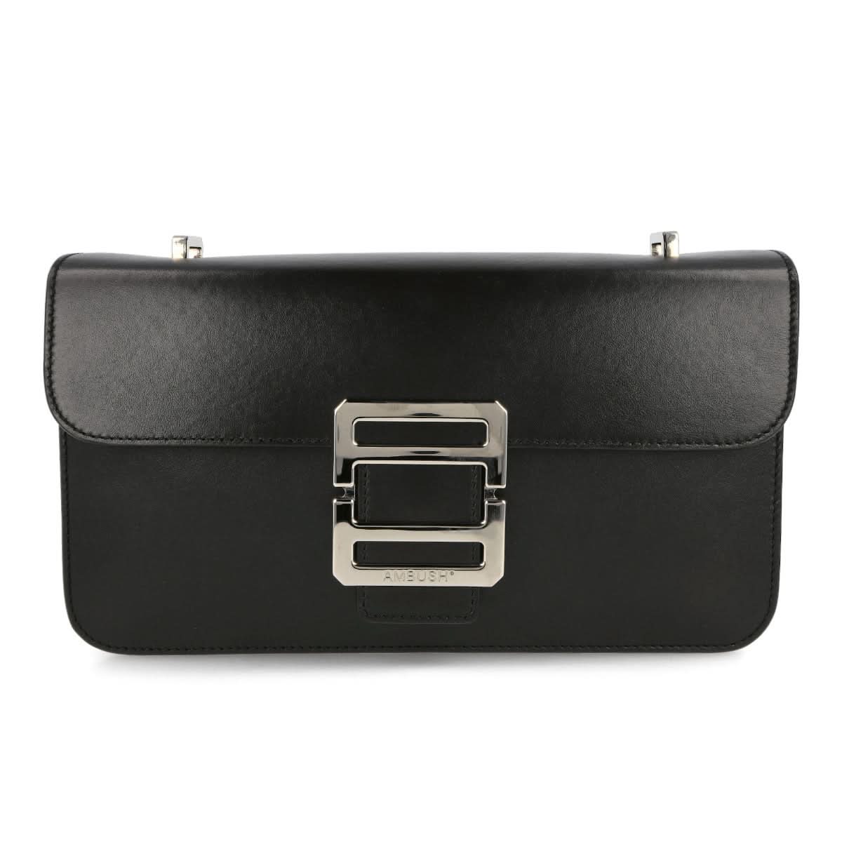 Ambush Monogram Shoulder Bag Black,Silver Detail view 1 | Gate