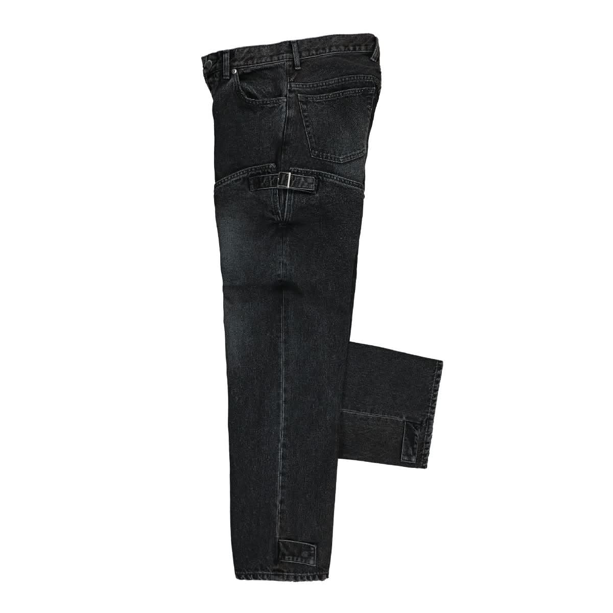 Ambush Ladies Boots Detailed Denim Pants Black Detail view 5 | Gate