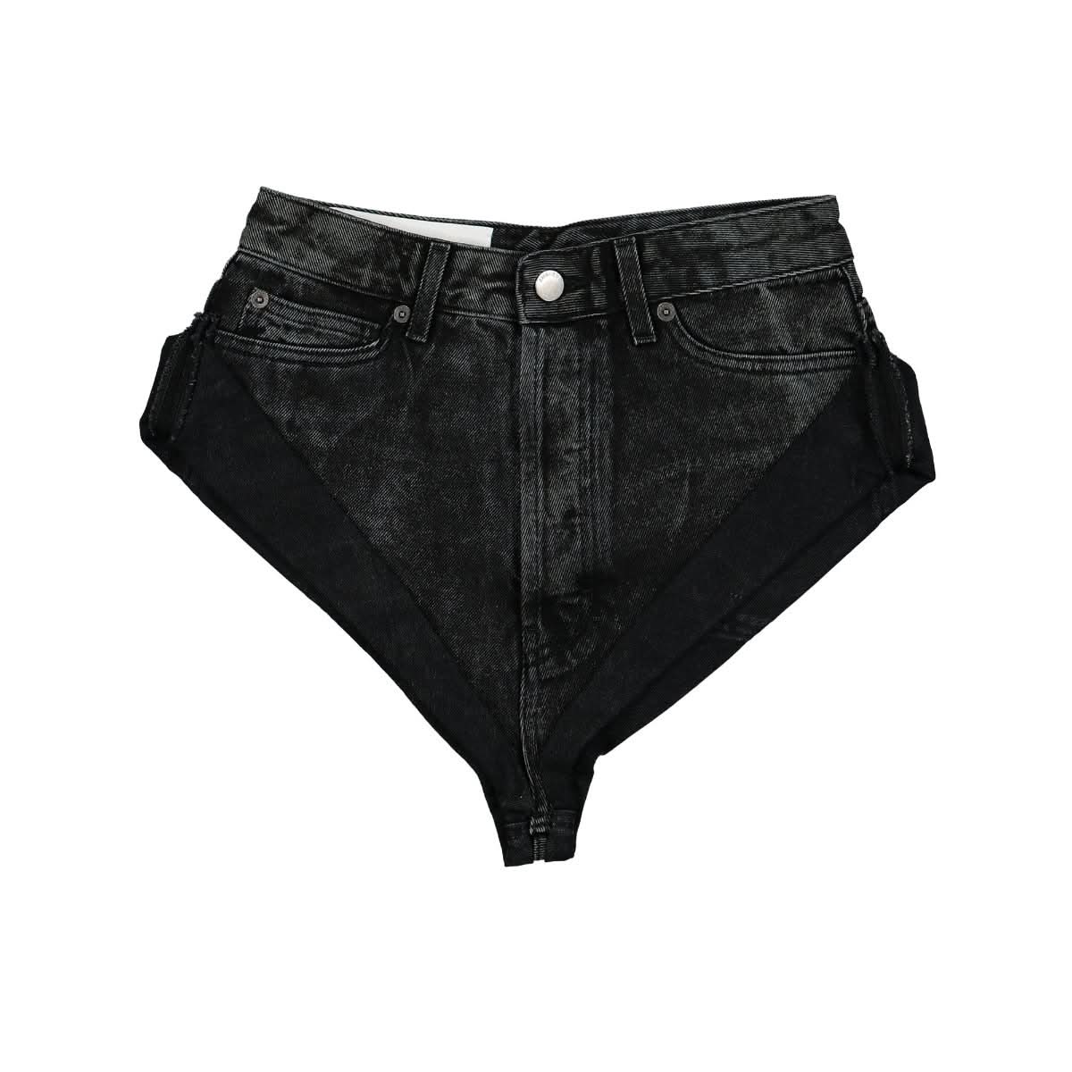 Ambush Denim Hot Pants Black Detail view 1 | Gate