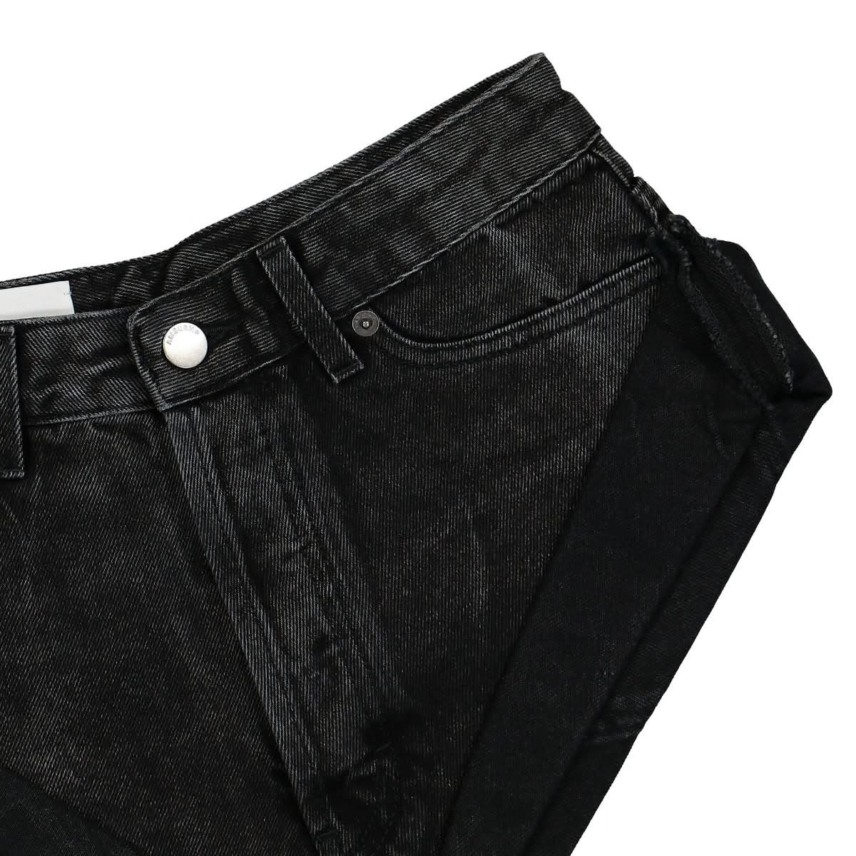 Ambush Denim Hot Pants Black Detail view 3 | Gate