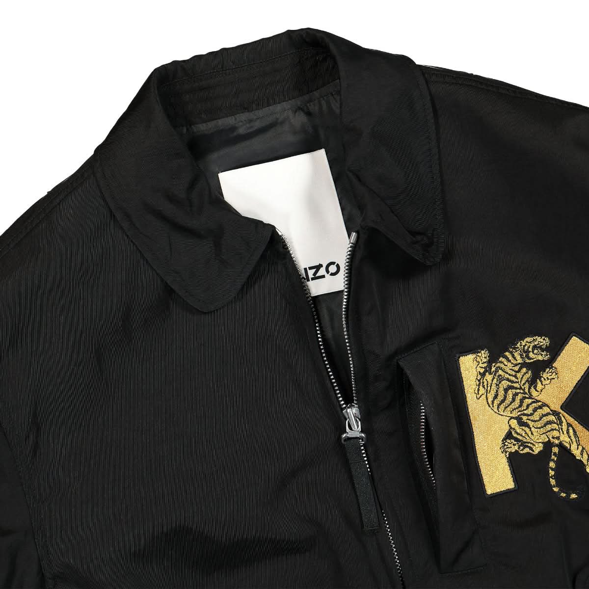 KENZO Climbing Tiger Bomber Black Detail view 3 | Gate