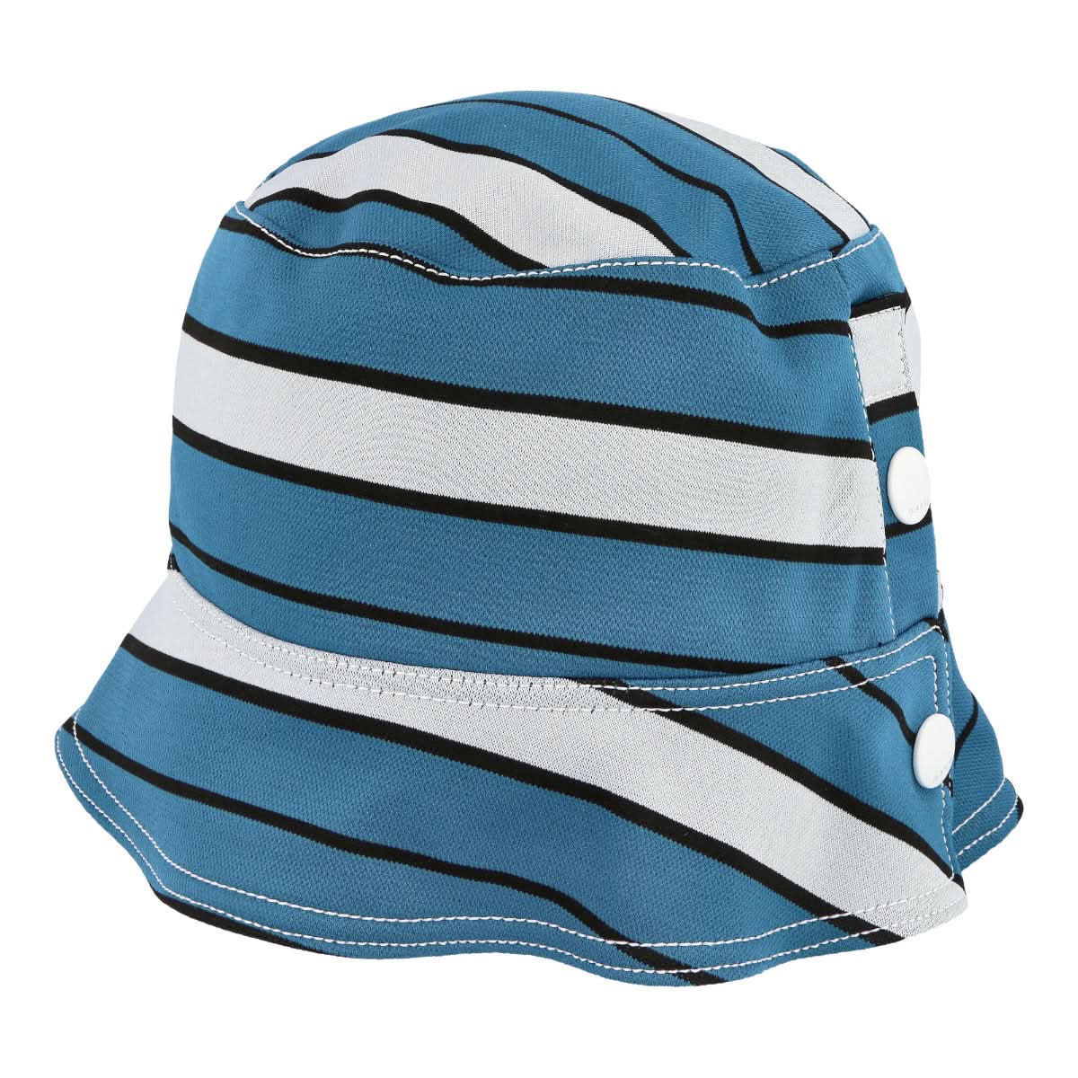 Marni Striped Techno Jersey Hat Blue Detail view 1 | Gate