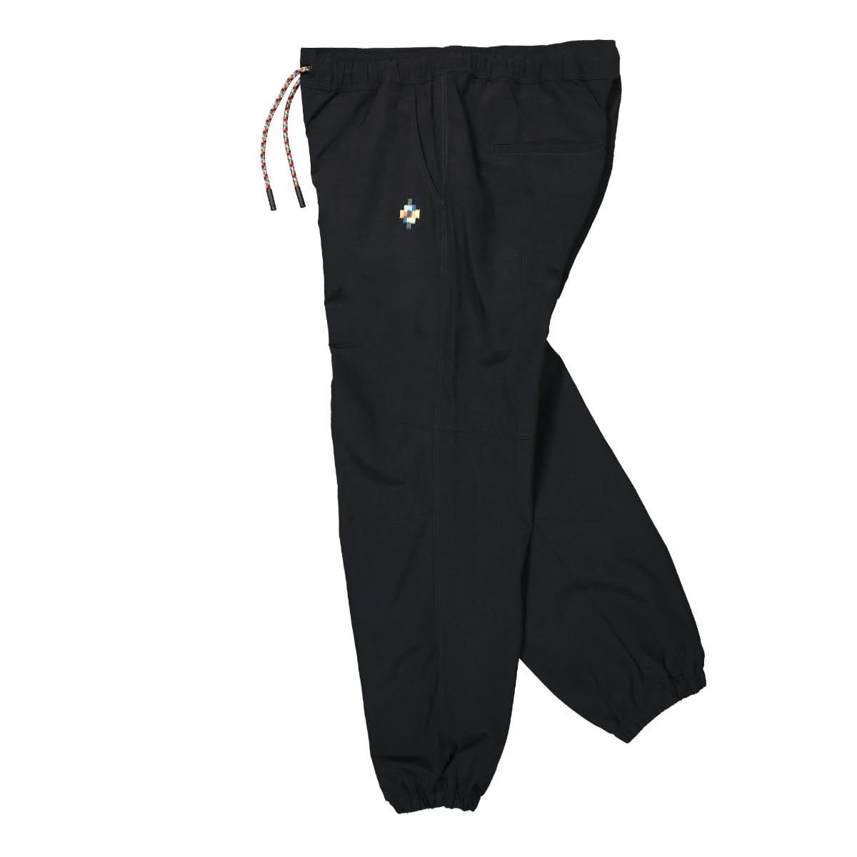 Marcelo Burlon - County of Milan Colourful Cross Nylon Jogger Black Detail view 3 | Gate