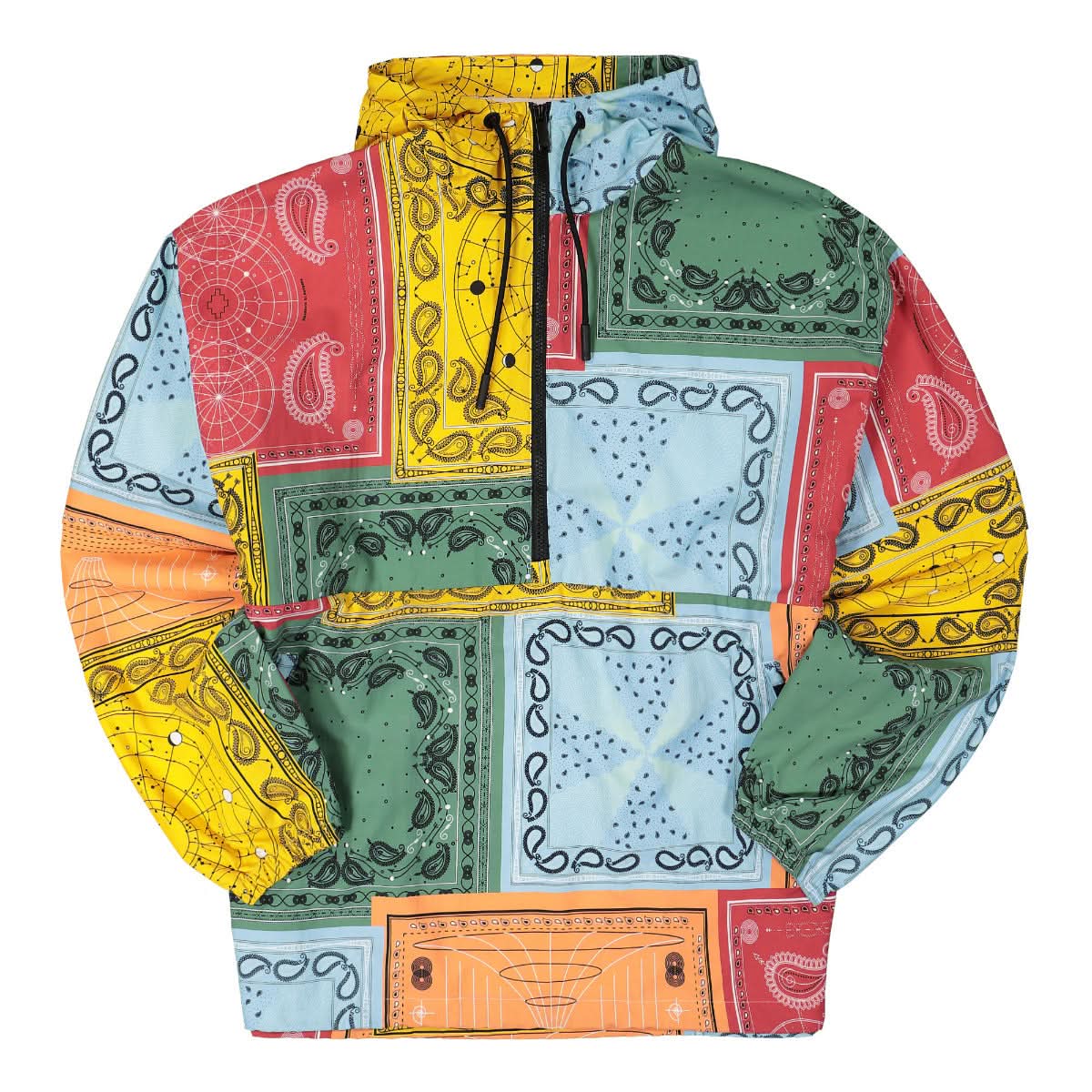 Marcelo Burlon - County of Milan All Over Bandana Nylon Anorak Multicolor Detail view 1 | Gate