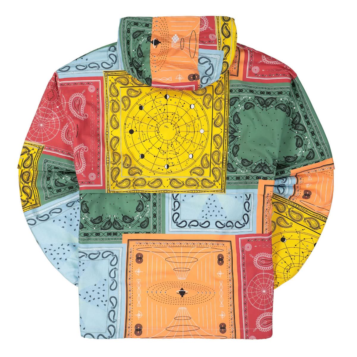 Marcelo Burlon - County of Milan All Over Bandana Nylon Anorak Multicolor Detail view 2 | Gate