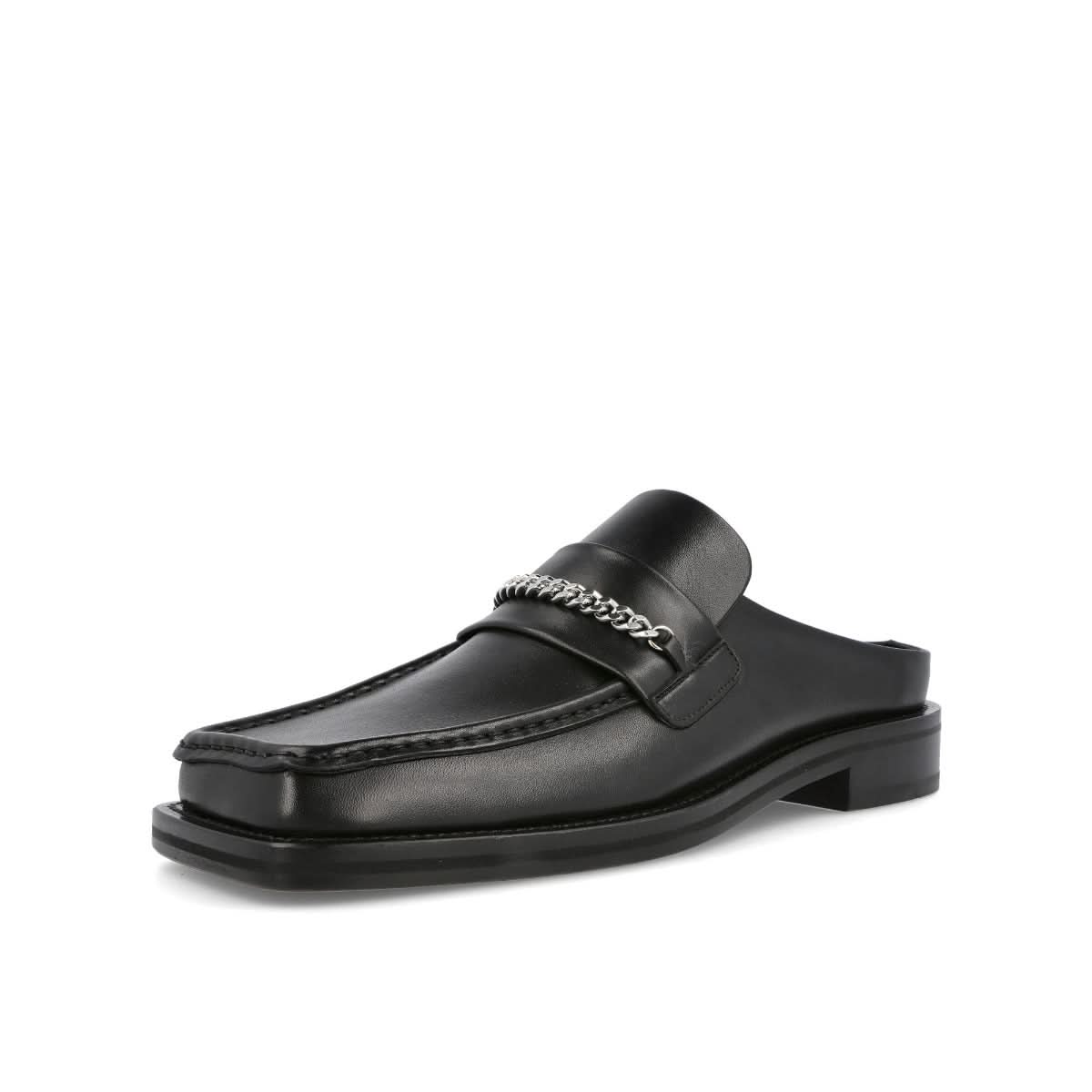 Martine Rose Square Toe Mule Black Slides Detail view 5 | Gate