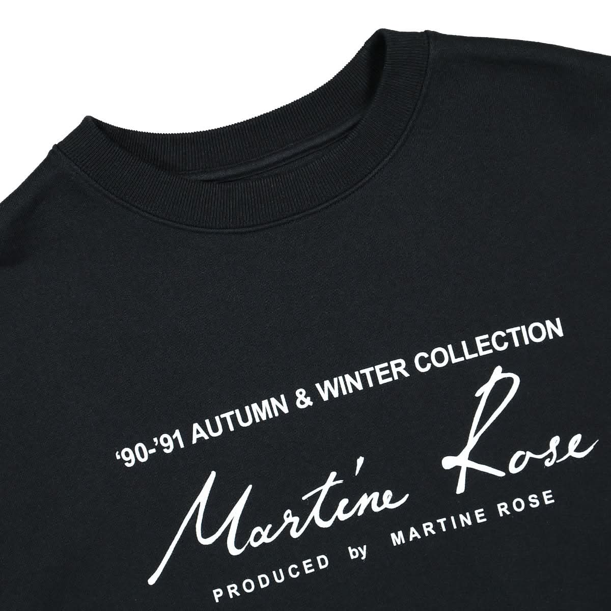 Martine Rose Classic Crew Black Detail view 3 | Gate