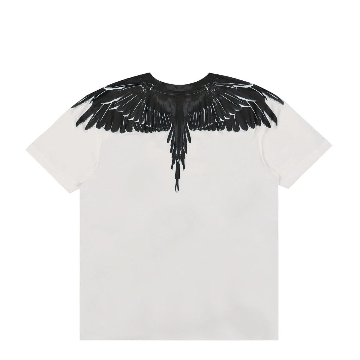 Marcelo Burlon - County of Milan Icon Wings Regular T-Shirt Black,White Detail view 2 | Gate
