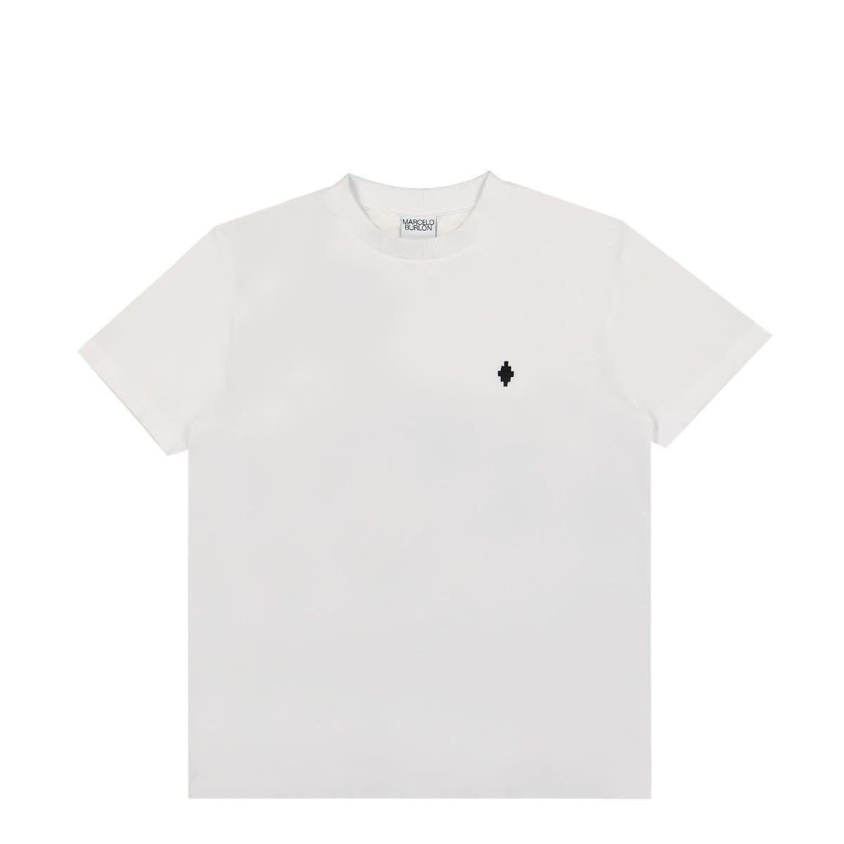Marcelo Burlon - County of Milan Cross Regular T-Shirt Black,White Detail view 1 | Gate