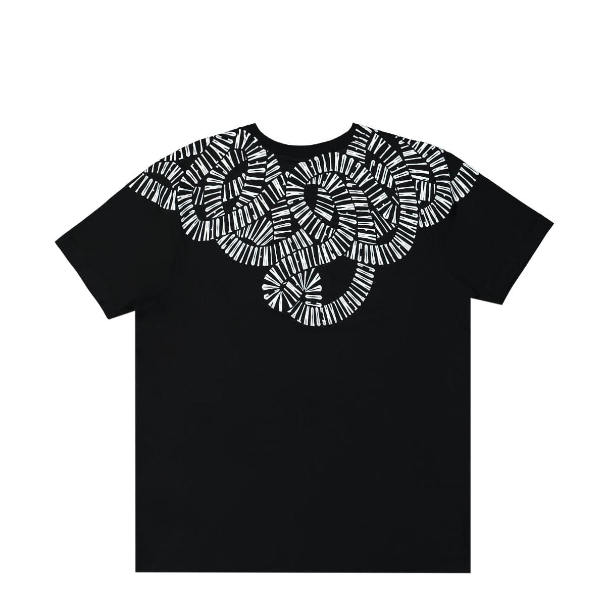 Marcelo Burlon - County of Milan Snake Wings Regular T-Shirt Black,White Detail view 2 | Gate