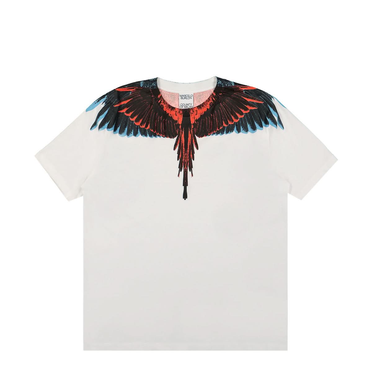 Marcelo Burlon - County of Milan Icon Wings Regular T-Shirt White,Multicolor Detail view 1 | Gate