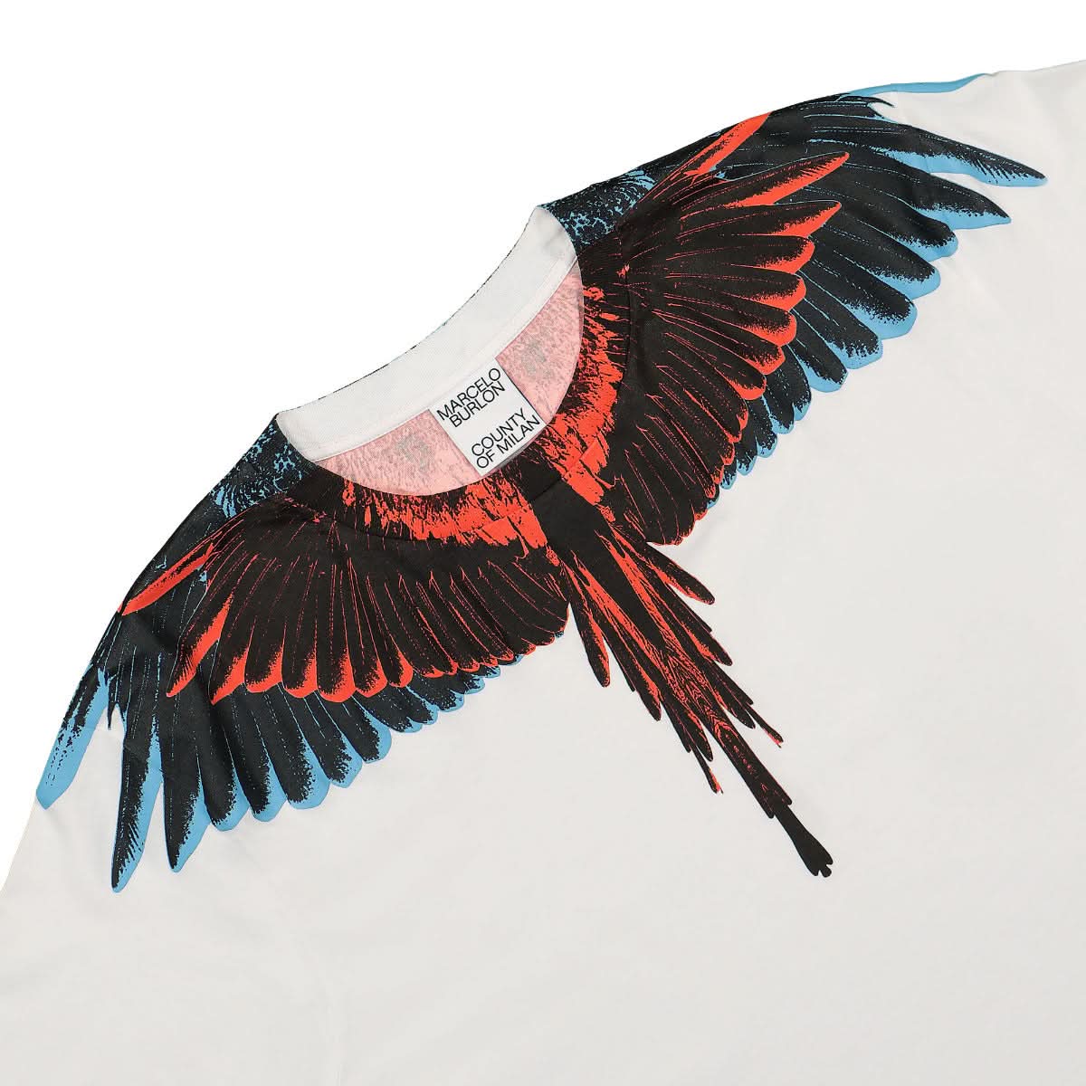 Marcelo Burlon - County of Milan Icon Wings Regular T-Shirt White,Multicolor Detail view 3 | Gate