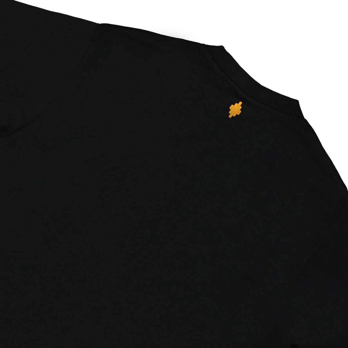 Marcelo Burlon - County of Milan Collar Feather Over T-Shirt Black,Grey Detail view 4 | Gate