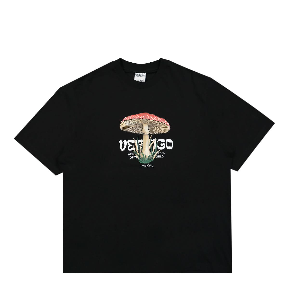 Marcelo Burlon - County of Milan Vertigo Mushroom Over T-Shirt Black,Multicolor Detail view 1 | Gate