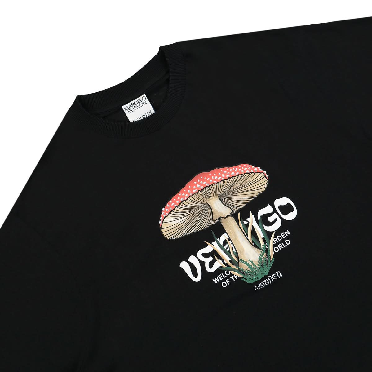 Marcelo Burlon - County of Milan Vertigo Mushroom Over T-Shirt Black,Multicolor Detail view 3 | Gate