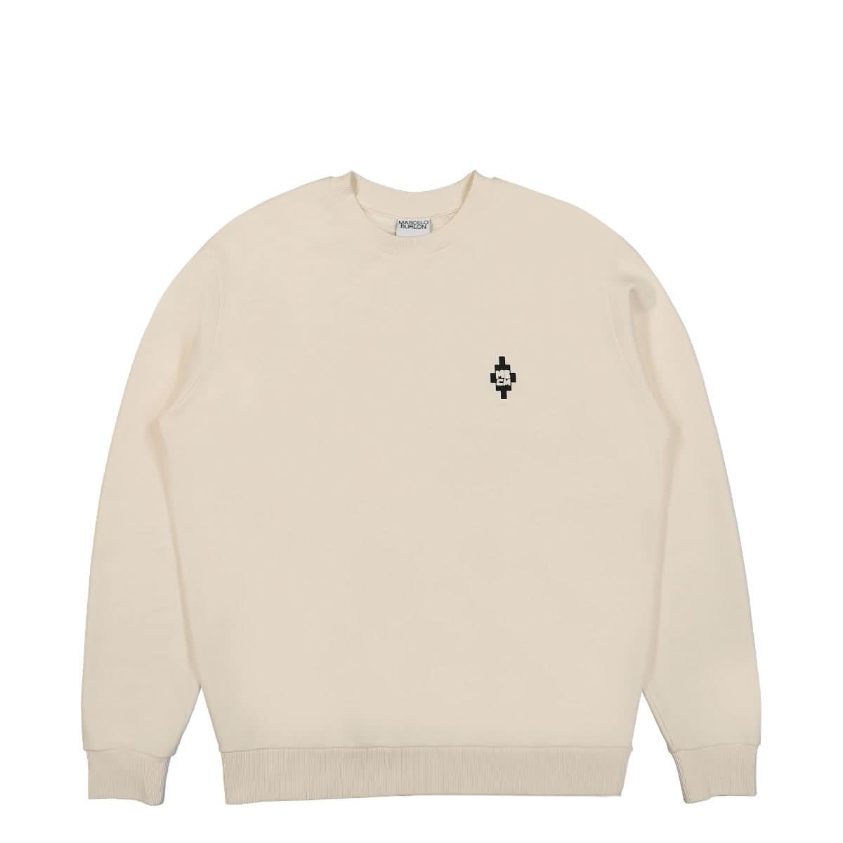 Marcelo Burlon - County of Milan Abracadabra Regular Crewneck Beige Detail view 1 | Gate