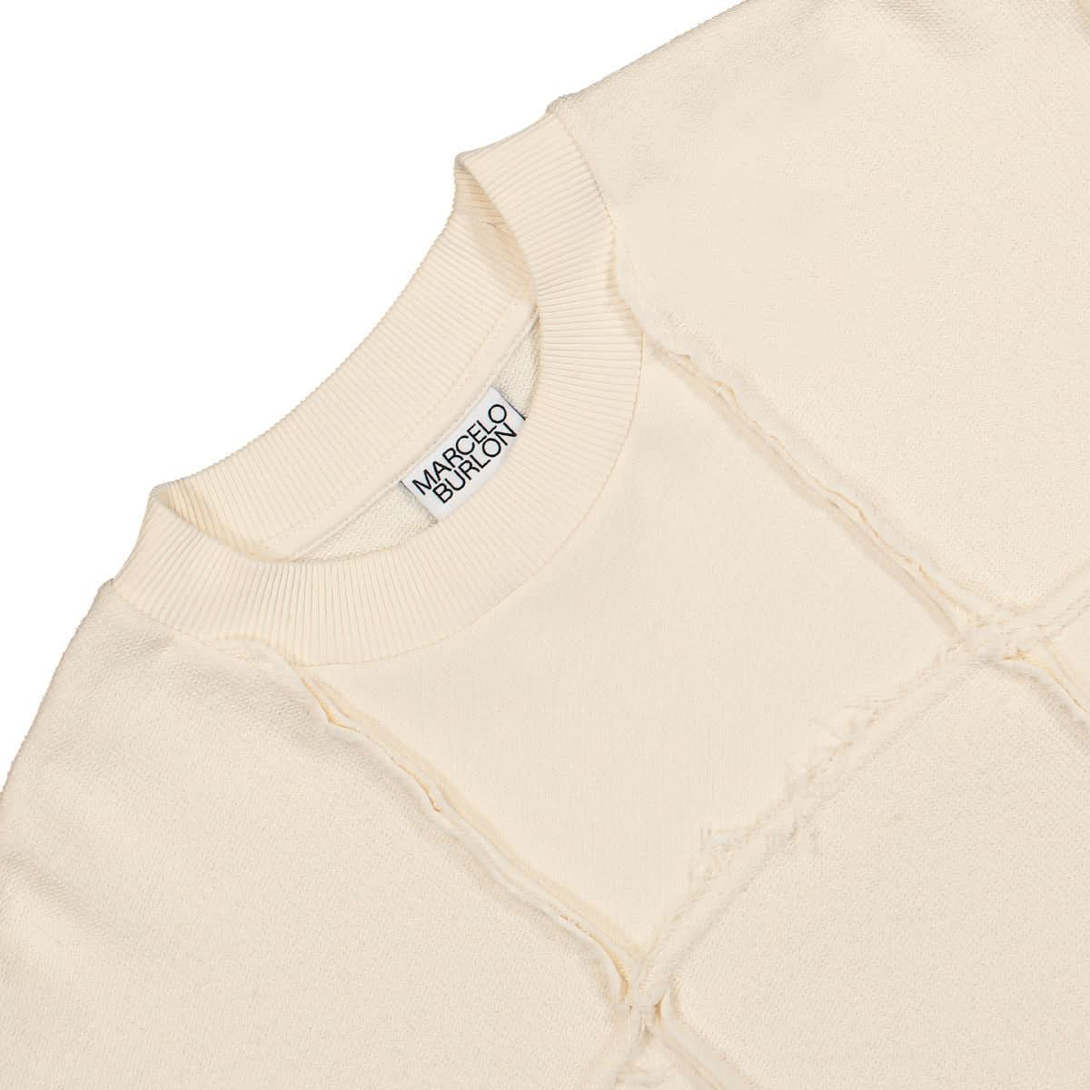 Marcelo Burlon - County of Milan Cross Inside Out Comfort Crew Beige Detail view 3 | Gate
