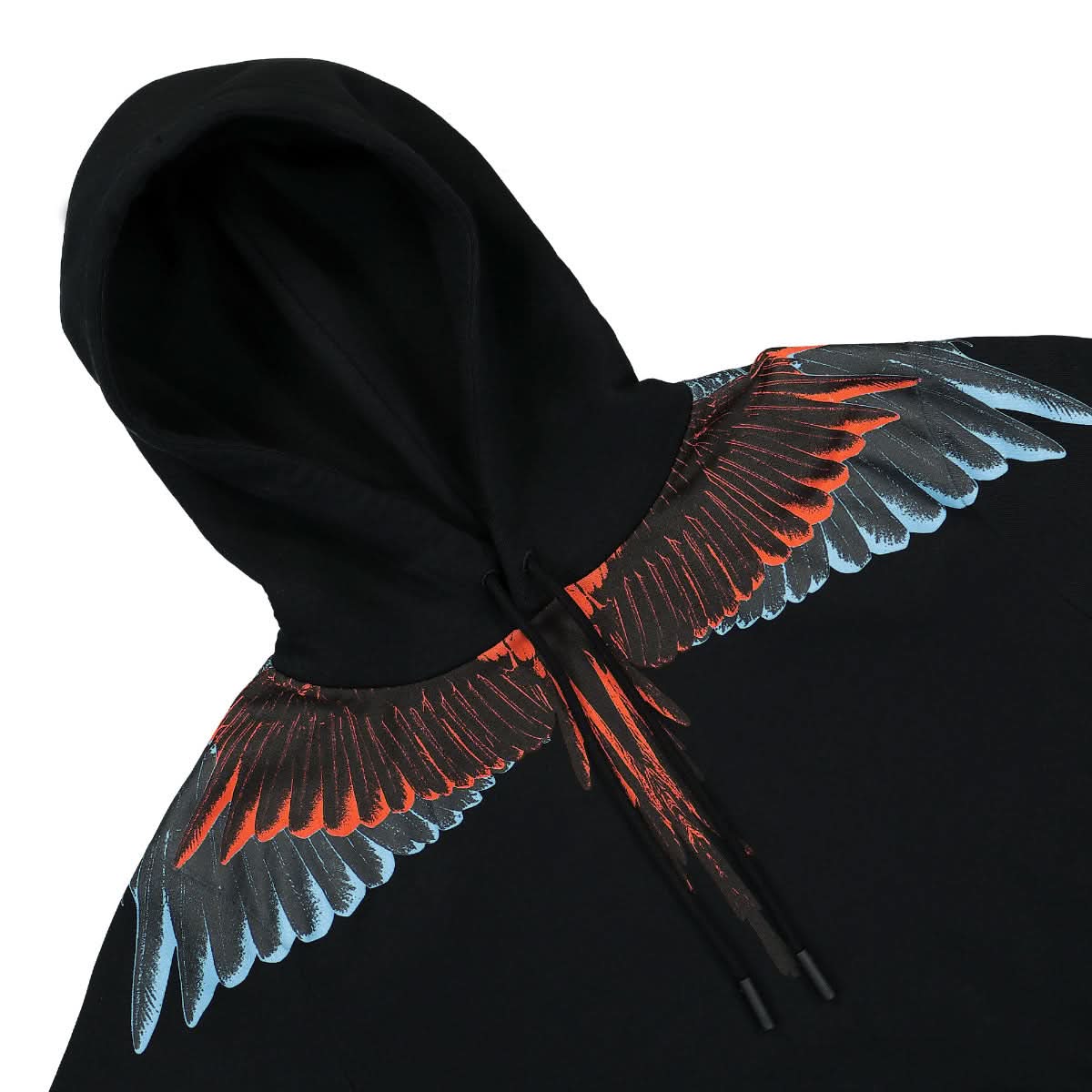 Marcelo Burlon - County of Milan Icon Wings Regular Hoodie Black,Multicolor Detail view 3 | Gate