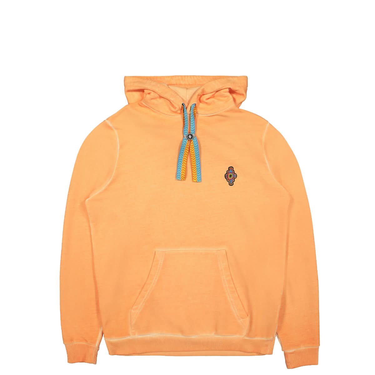 Marcelo Burlon - County of Milan Sunset Cross Regular Hoodie Orange,Red Detail view 1 | Gate