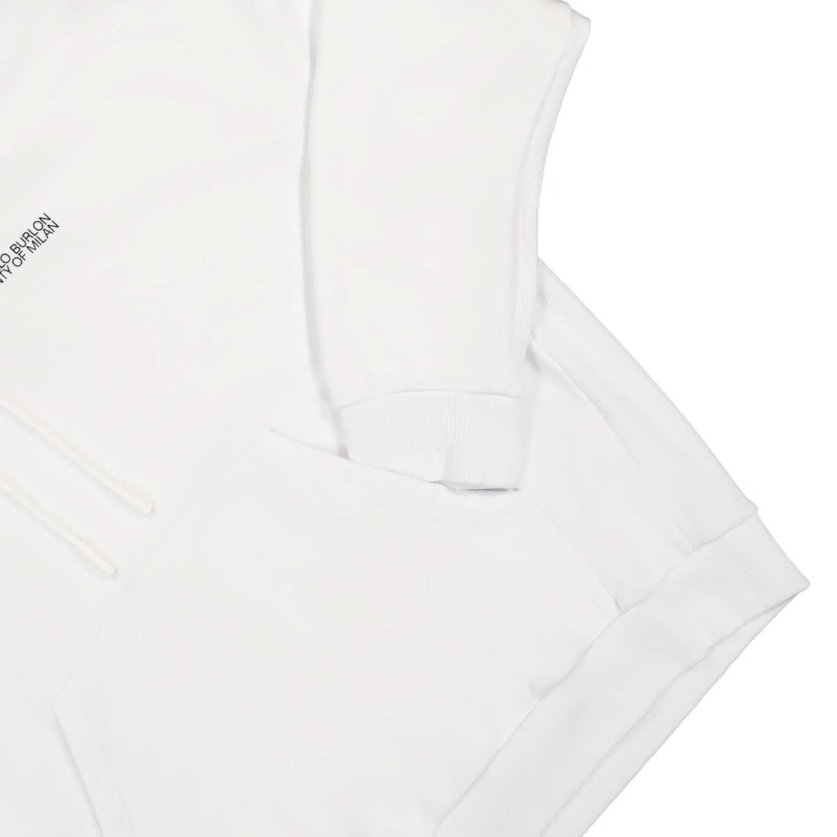 Marcelo Burlon - County of Milan Tempera Cross Over Hoodie Black,White Detail view 4 | Gate