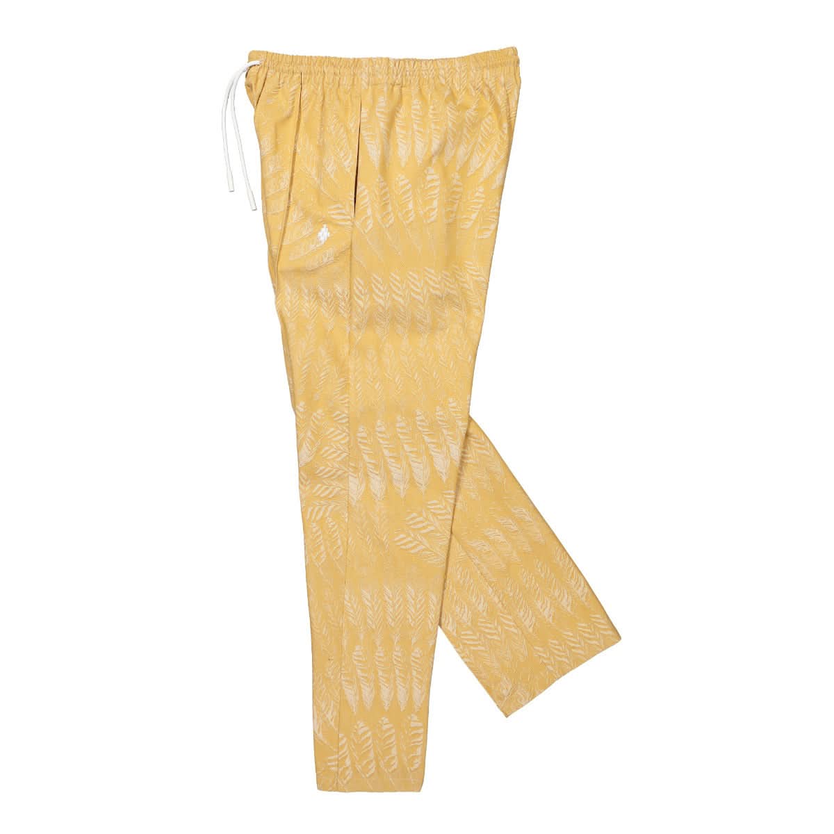 Marcelo Burlon - County of Milan AOP Feathers Loose Pants Brown,Beige Detail view 3 | Gate