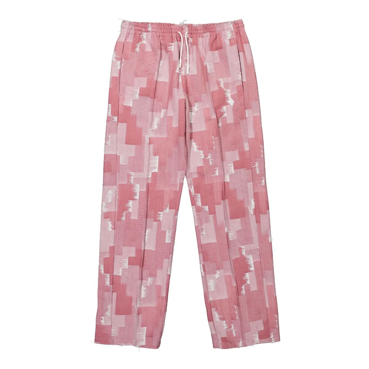 Marcelo Burlon - County of Milan AOP Cross Loose Pants Pink Detail view 1 | Gate