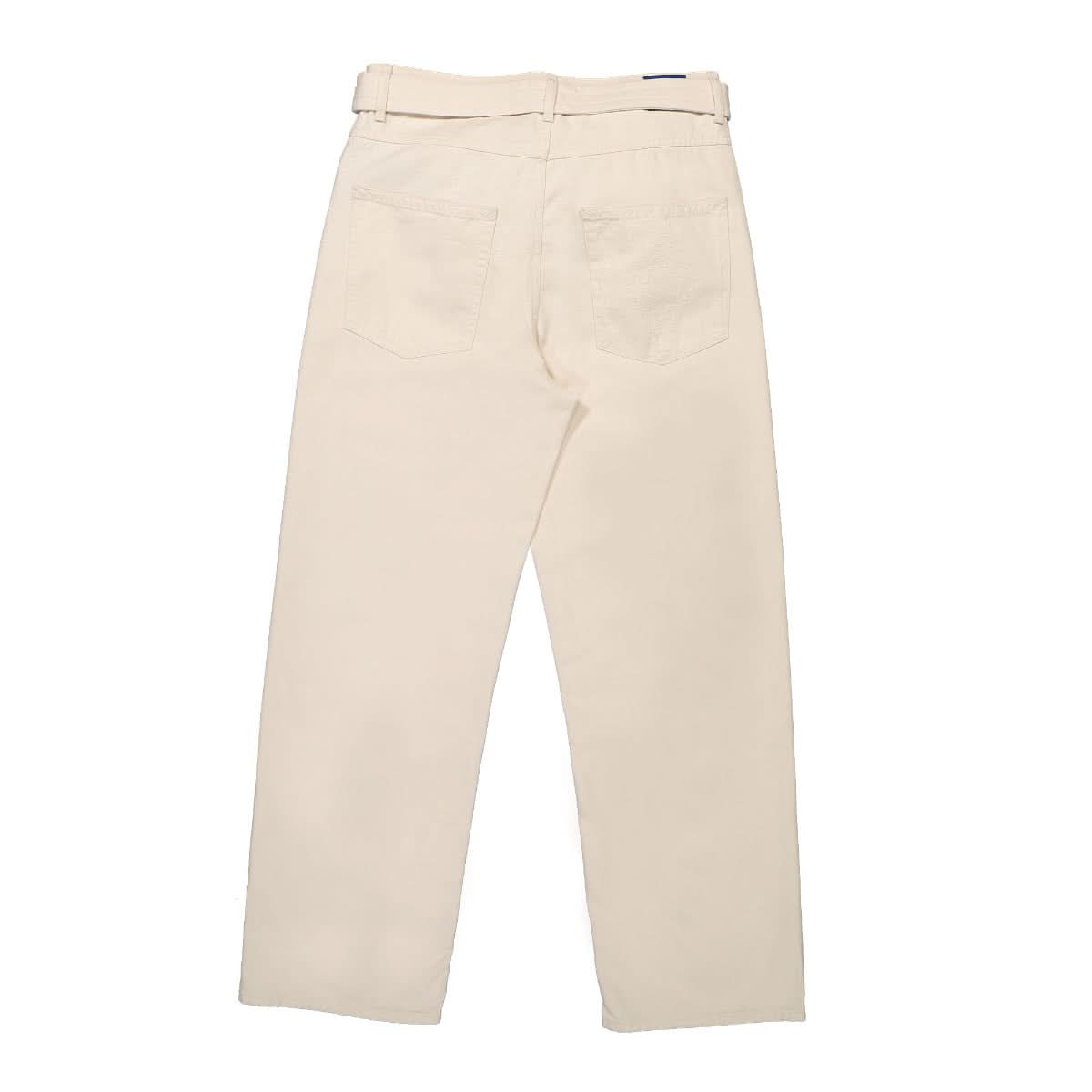 Marcelo Burlon - County of Milan Cross Cotton Belt Over Pants Beige Detail view 2 | Gate