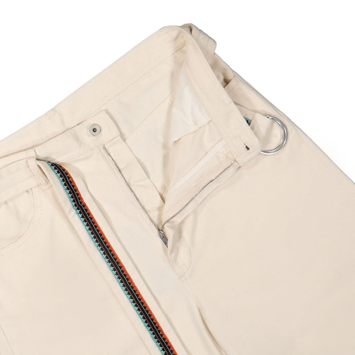 Marcelo Burlon - County of Milan Cross Cotton Belt Over Pants Beige Detail view 4 | Gate