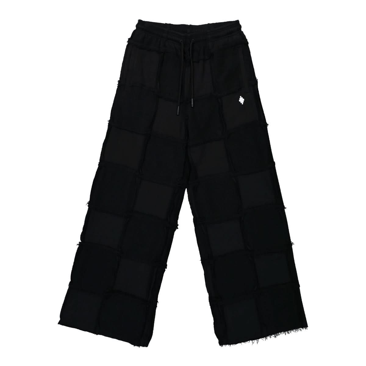 Marcelo Burlon - County of Milan Cross Inside Out Sweatpants Black,White Detail view 1 | Gate
