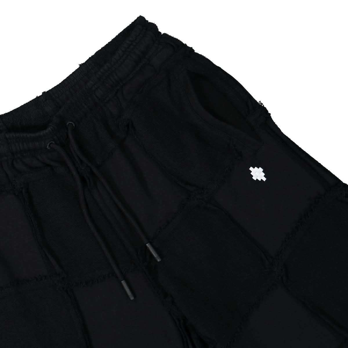 Marcelo Burlon - County of Milan Cross Inside Out Sweatpants Black,White Detail view 4 | Gate