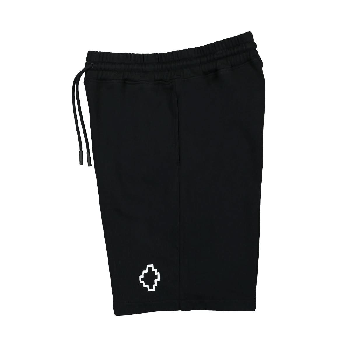 Marcelo Burlon - County of Milan Tempera Cross Basket Shorts Black,White Detail view 3 | Gate