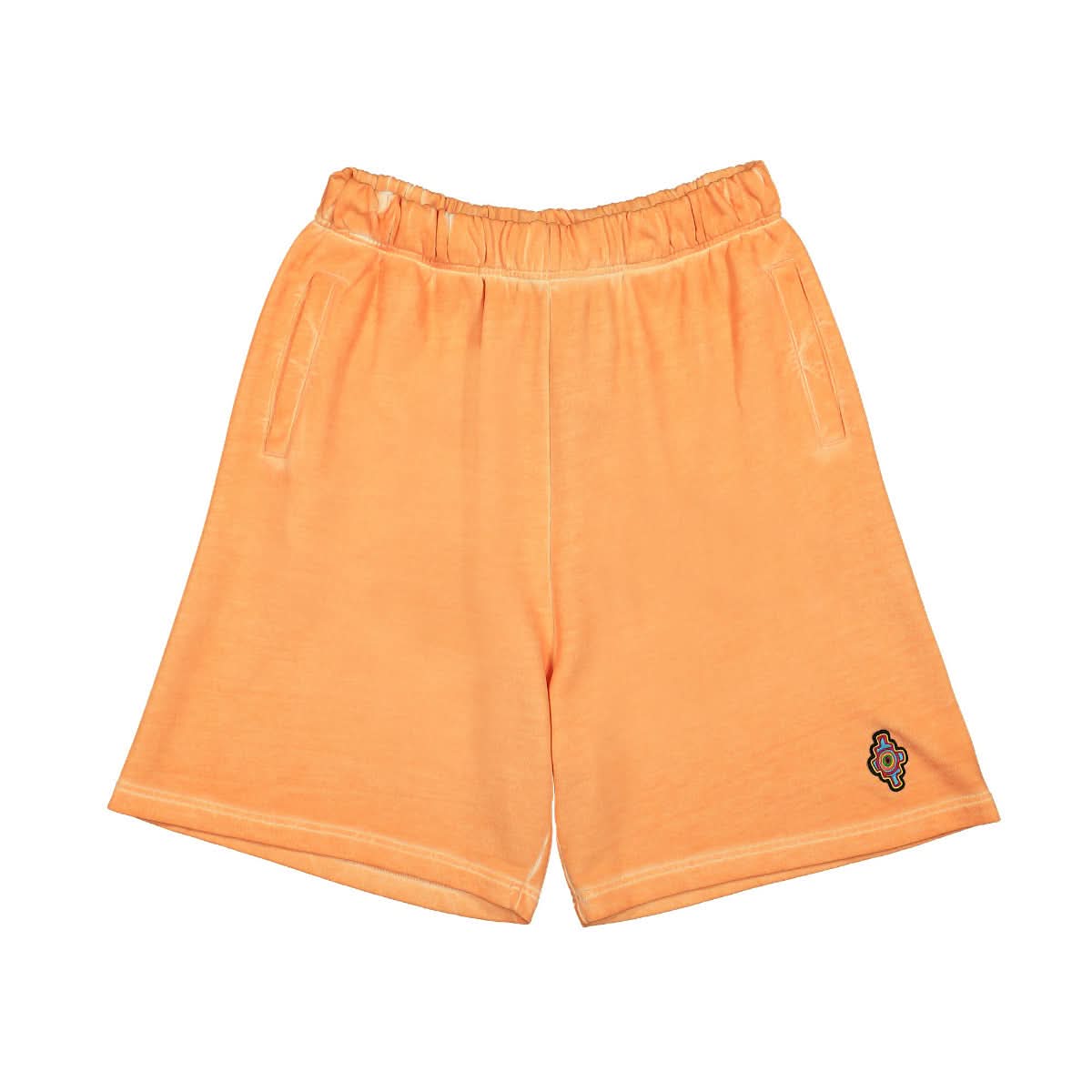 Marcelo Burlon - County of Milan Sunset Cross Over Sweatshorts Orange,Red Detail view 1 | Gate