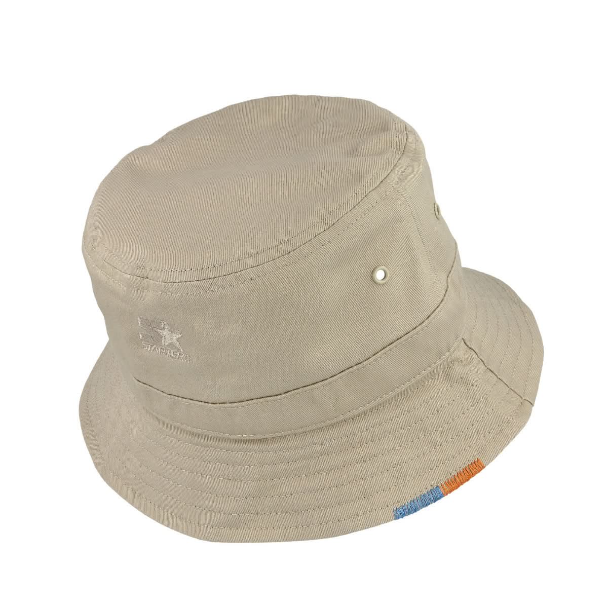 Marcelo Burlon - County of Milan Cross Stitching Bucket Beige,White Detail view 5 | Gate