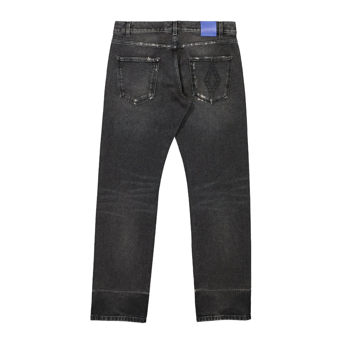 Marcelo Burlon - County of Milan Cross Medium Stone Denim Pants Black Detail view 2 | Gate
