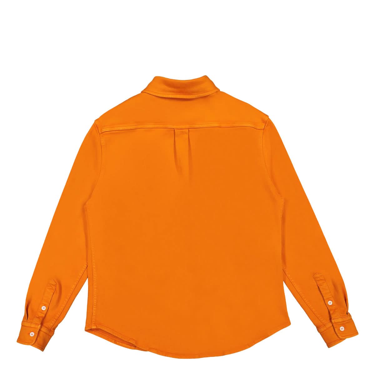 Marni Pigment Garment-Dyed Cotton Drill Shirt Orange Detail view 1 | Gate