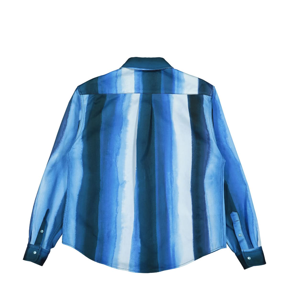Marni Waterfall Stripe Drill Shirt Blue Detail view 1 | Gate