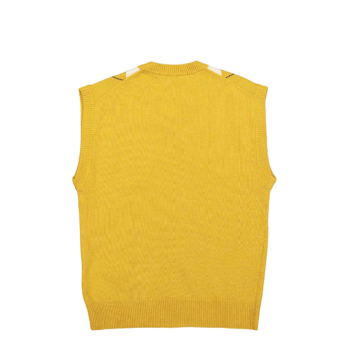 Marni Knitted V-Neck Vest Multicolor Detail view 2 | Gate