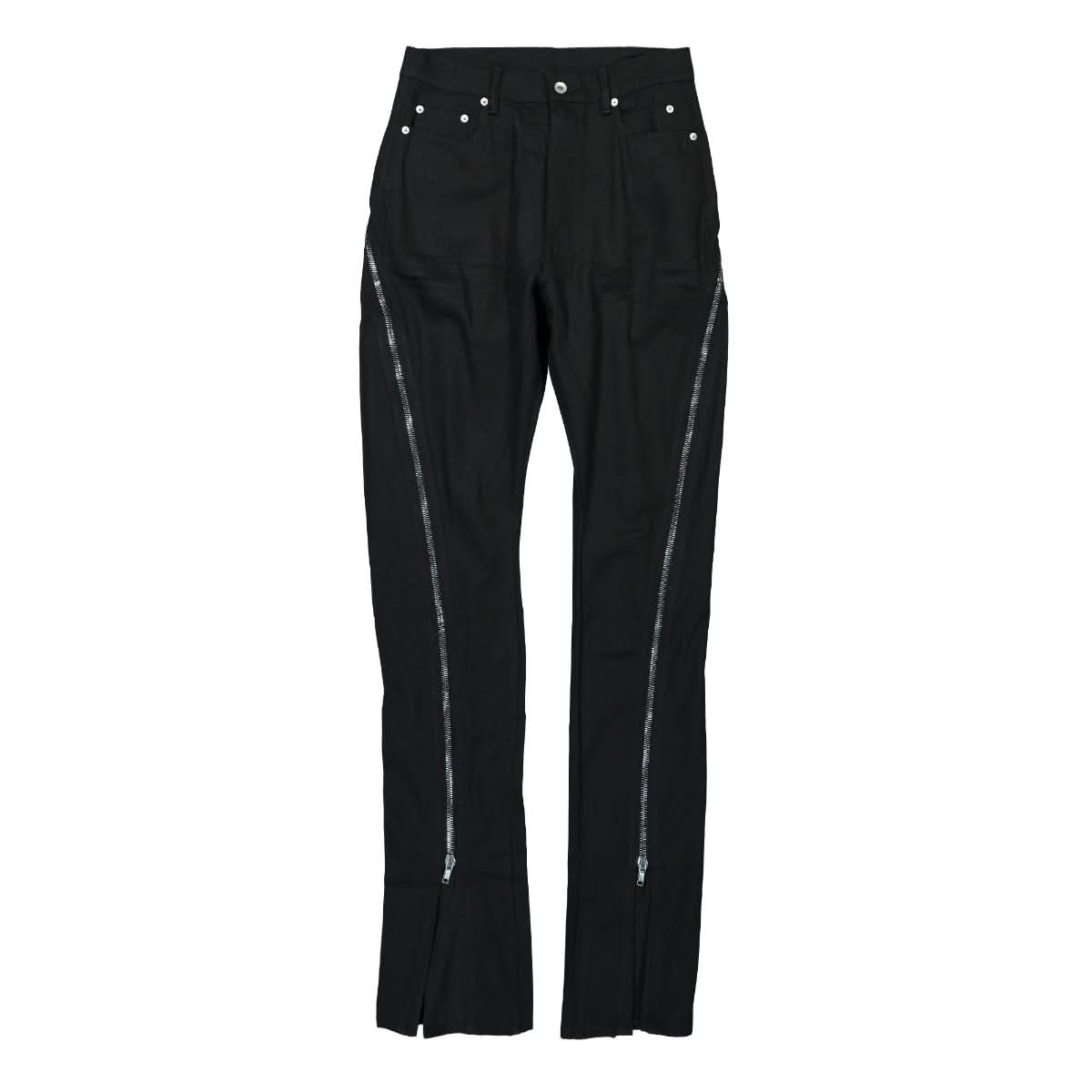 Rick Owens Womens Bolan Banana Pants Black Detail view 1 | Gate