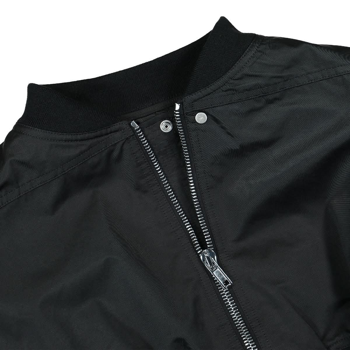 Rick Owens Womens Babel Tatlin Bomber Jacket Black Detail view 3 | Gate