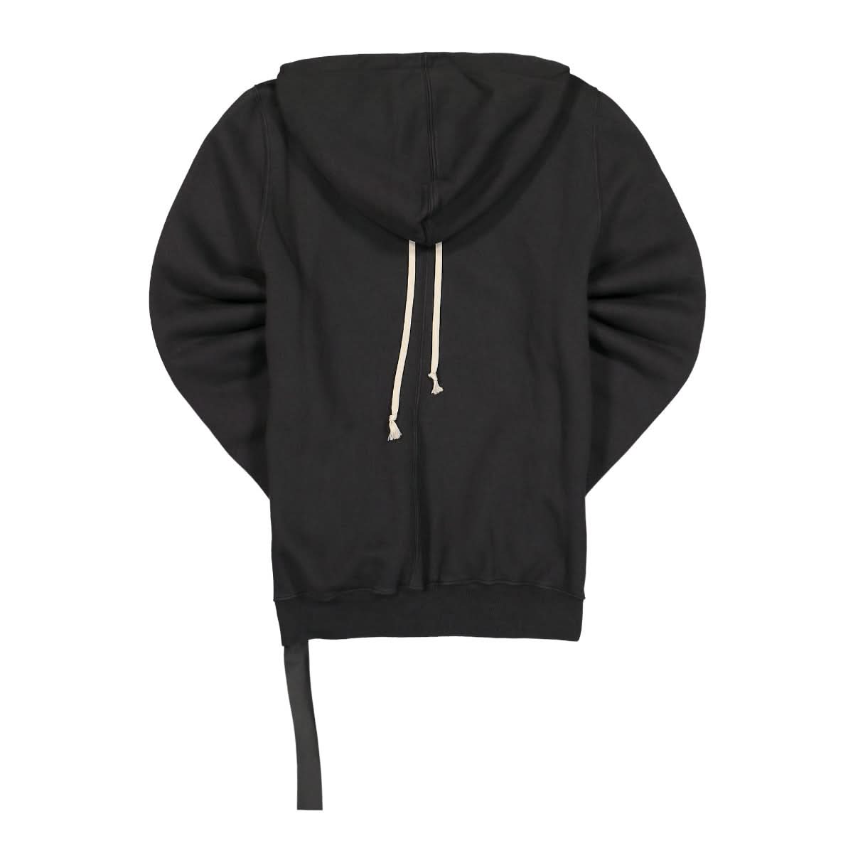 Rick Owens Womens Granbury Hoodie Black Detail view 2 | Gate