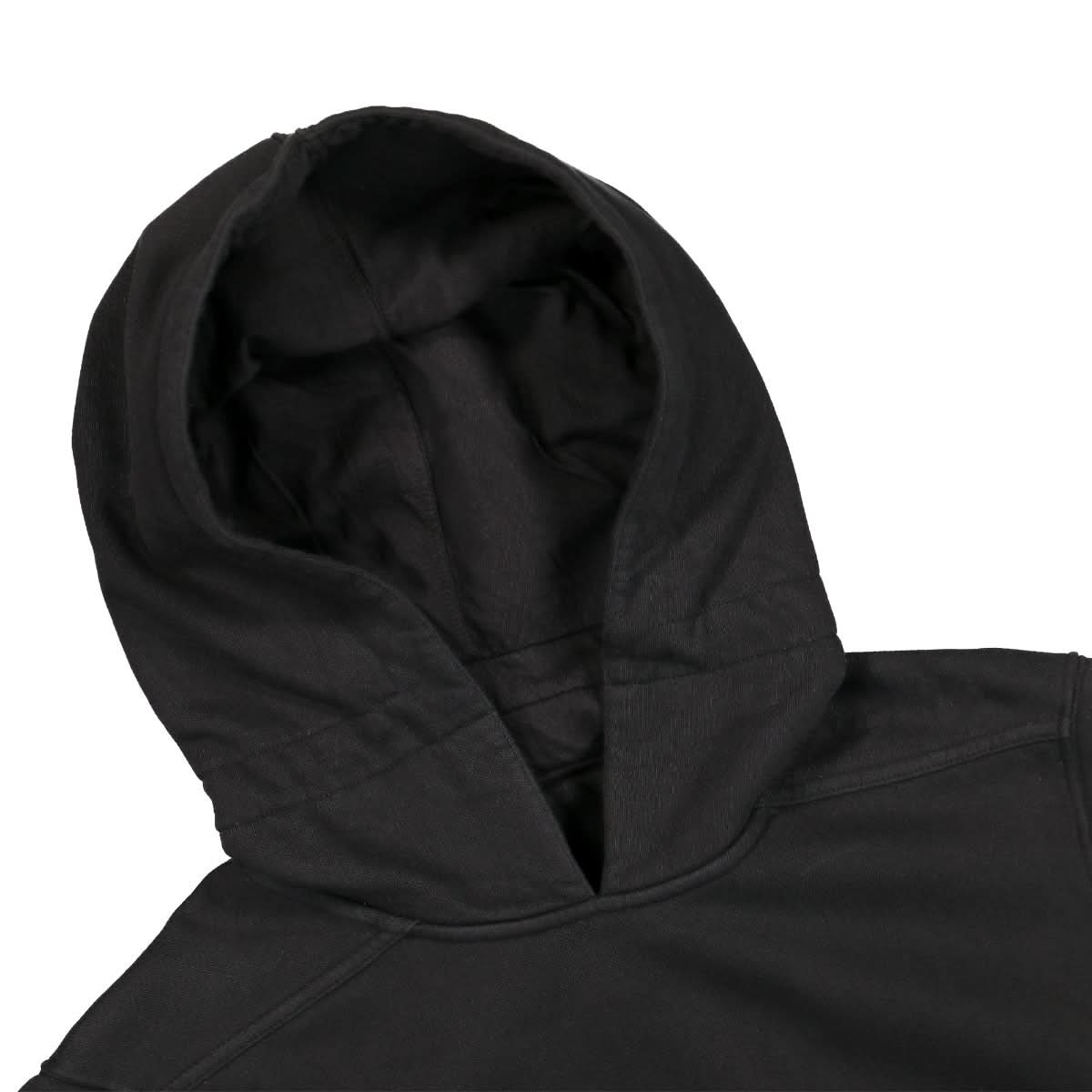 Rick Owens Womens Granbury Hoodie Black Detail view 3 | Gate