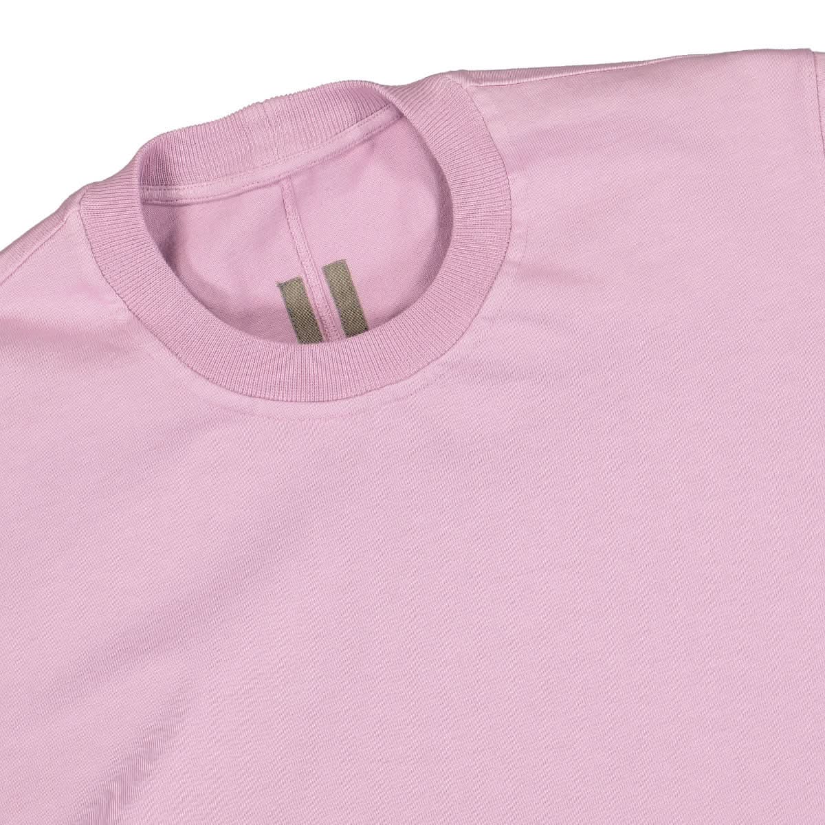 Rick Owens Womens Subhuman Crewneck Pink Detail view 3 | Gate